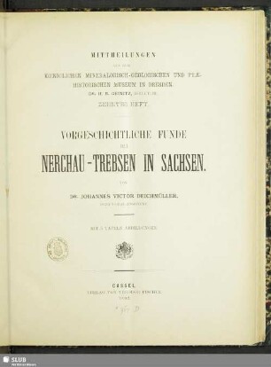 10.1892: Mittheilungen aus dem Königlichen Mineralogisch-Geologischen und Prähistorischen Museum in Dresden