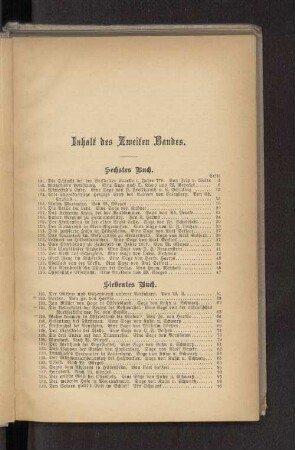 Inhalt des Zweiten Bandes.