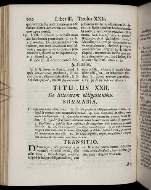 Titulus XXII. De litterarum obligationibus