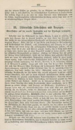 392-399 Literarische Uebersichten und Anzeigen