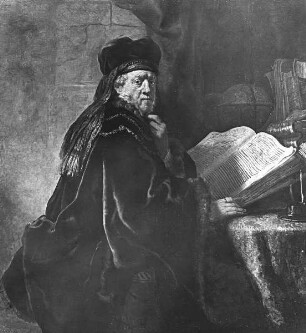 Gelehrter in seinem Arbeitszimmer & Lesender Gelehrter & Der Rabbiner & Bildnis eines jüdischen Gelehrten