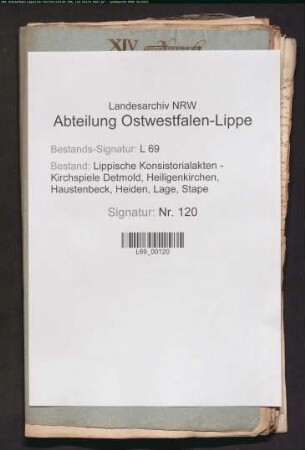 Einkünfte des Schulmeisters zu Diestelbruch