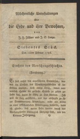 Siebentes Stück