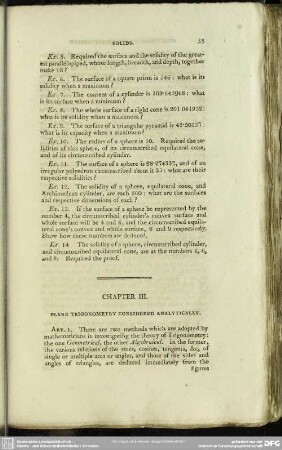 Chaper III. Plane Trigonometry Considered Analytically