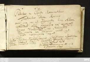 Stammbuch Johann Christian Merian