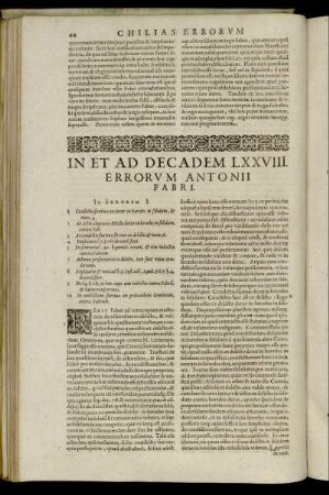 In Et Ad Decadem LXXVIII. - Decadis LXXIX.