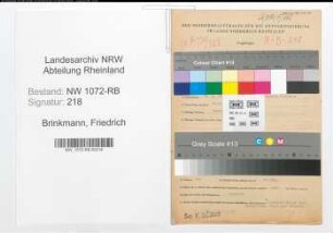 Entnazifizierung Friedrich Brinkmann , geb. 14.02.1893 (Finanzbeamter)