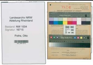 Entnazifizierung Otto Poths , geb. 13.09.1904 (Kaufm.Angestellter)