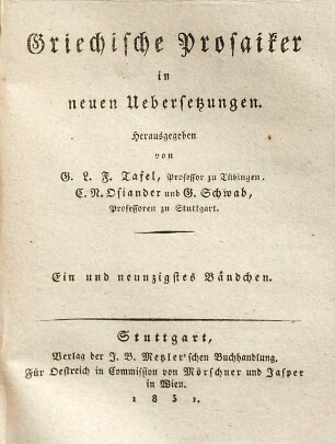 Plutarch's Werke, 26 : Moralische Schriften ; 7
