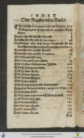 Index oder Register dieses Buchs.