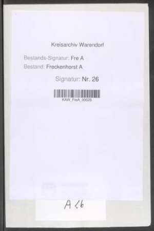 Rauch- und Kopfschatzung im Dorf Freckenhorst