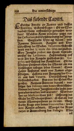 Das siebende Capitel.