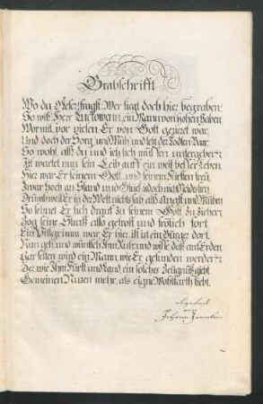 Grabschrift