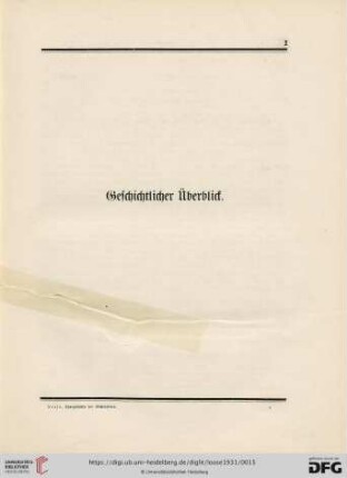 Geschichtlicher Überblick
