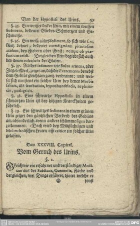 Das XXXVIII. Capitel. Vom Geruch des Urins