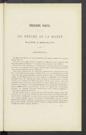 Troisiéme Partie. Du Regime de la Marée dans L'escaut.