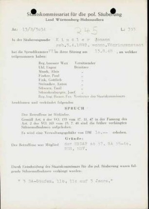 Kindler, Johann