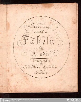 Sammlung auserlesener Fabeln für Kinder