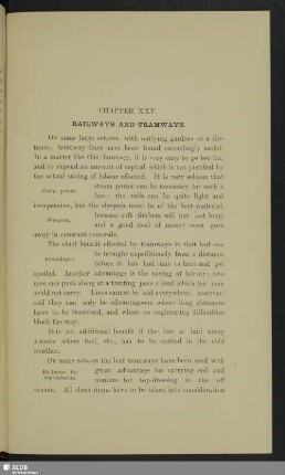 Chapter XXV. Railways and tramways