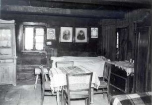 Stube eines Hauses in Bergheide : Bauwesen - Wohnung, Interieur. Ort: Góra / Bergheide. Haus Nr. 12. Stube.