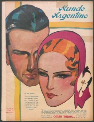 [Cabeza de mujer y hombre] [Dibujo]