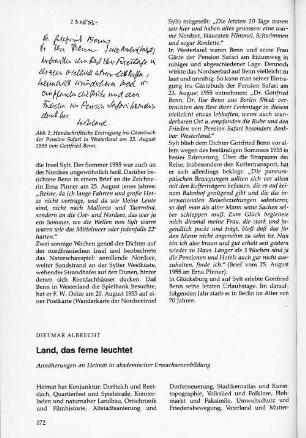 Land, das ferne leuchtet