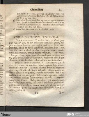 §. 2. Variae Doctorvm Sententiae.
