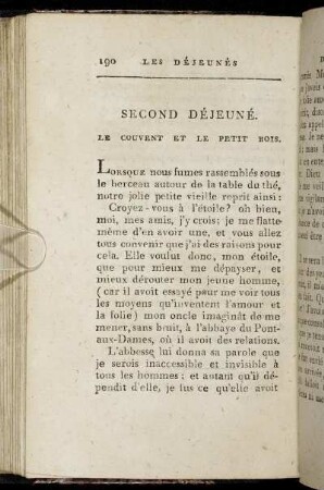 Second Déjeuné. Le Couvent Et Le Petit Bois
