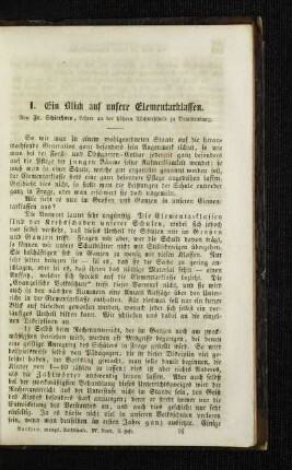 ¬Ein¬ Blick auf unsere Elementarklassen