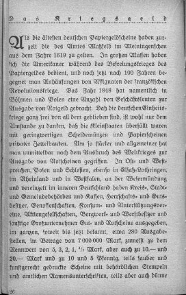 Das Kriegsgeld