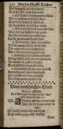 Vom menschlichen Elend.