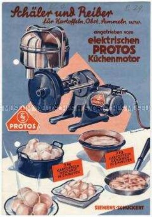 Küchenmaschine für Kartoffeln, Obst, Semmeln usw.