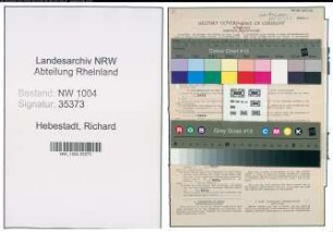 Entnazifizierung Richard Hebestadt , geb. 02.06.1899 (Friseur)