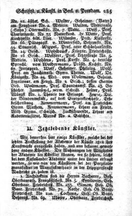 II. Jetztlebende Künstler