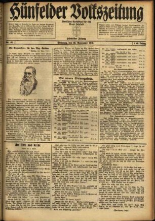 Ausgabe vom Dienstag, den 25. November 1919.