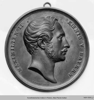 Medaille mit dem Bildnis König Maximilian II von Bayern