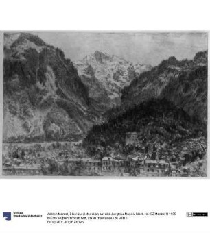 Blick über Interlaken auf das Jungfrau-Massiv