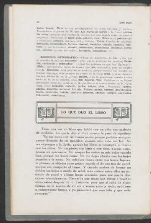 Ejercicio ortográfico.