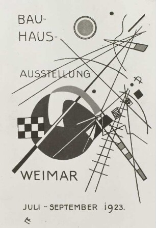 Postkarte zur Bauhausausstellung 1923