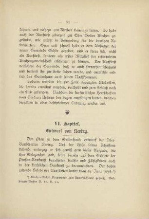 VI. Kapitel. Entwurf von Nering