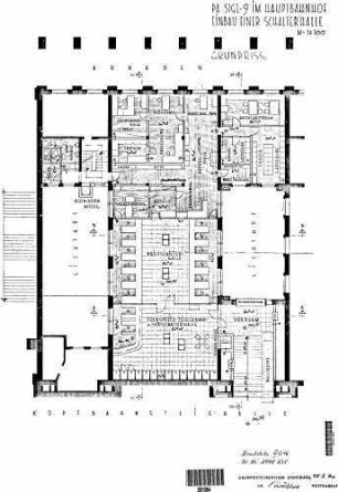 Stuttgart Hbf: Einbau einer Schalterhalle Empfangsgeb. Schalterhalle