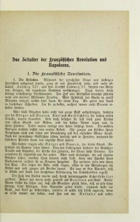 Das Zeitalter der Französischen Revolution und Napoleons