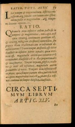 Circa Septimum Librum.