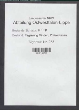 Grundstück und Gebäude der kleineren Gefängnisse