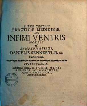 Practicae Medicinae Liber .... 3.