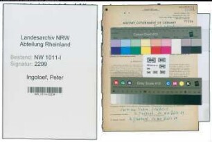 Entnazifizierung Peter Ingoloef , geb. 17.10.1900 (Postschaffner)