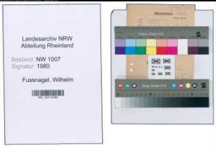 Entnazifizierung Wilhelm Fussnagel , geb. 11.07.1904 (Laborgehilfe)