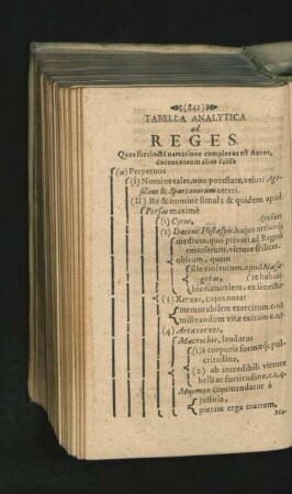 Tabella Analytica ad Reges.