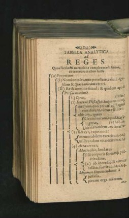 Tabella Analytica ad Reges.