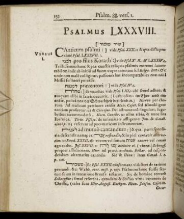 Psalmus LXXXVIII.